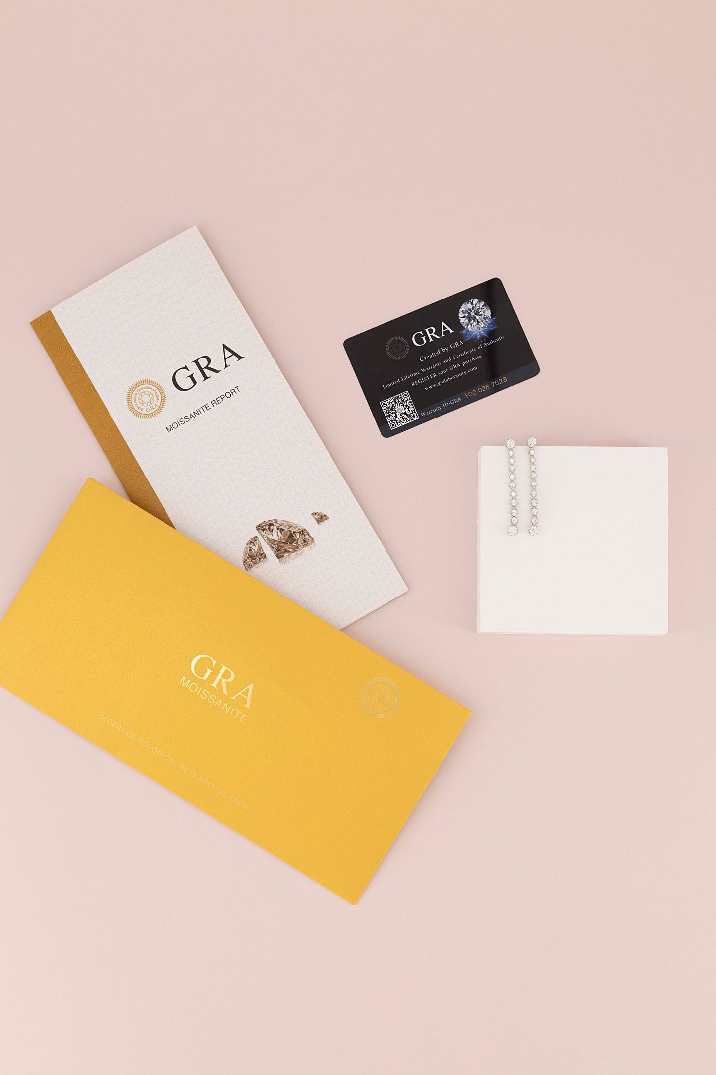 LONG LAB MOISSANITE EARRINGS