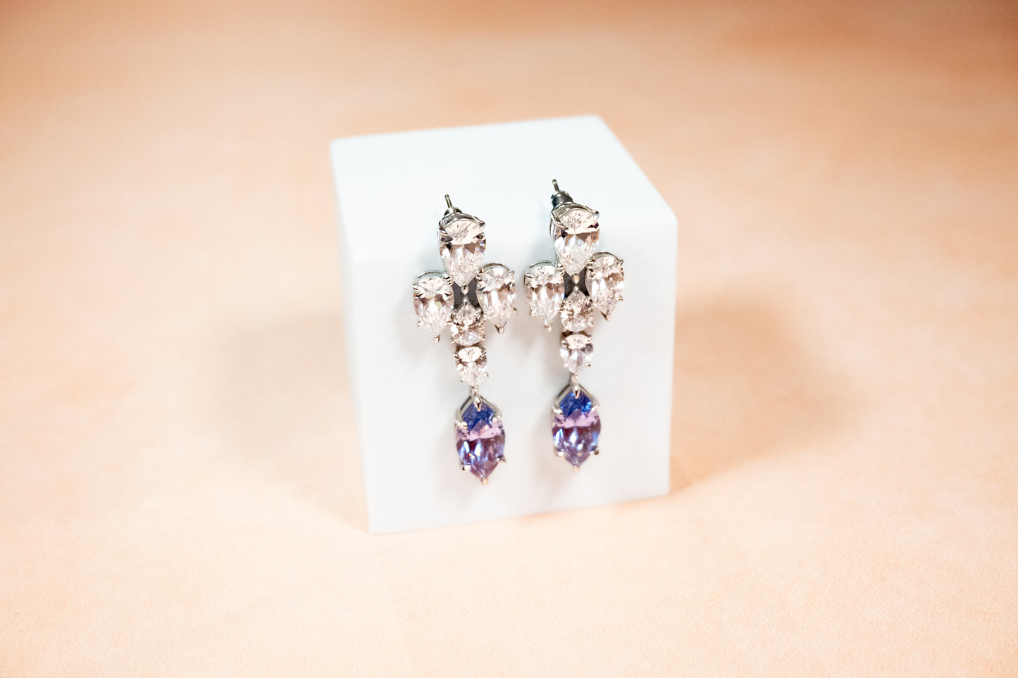 “TANZANITE DREAM” LONG EARRINGS
