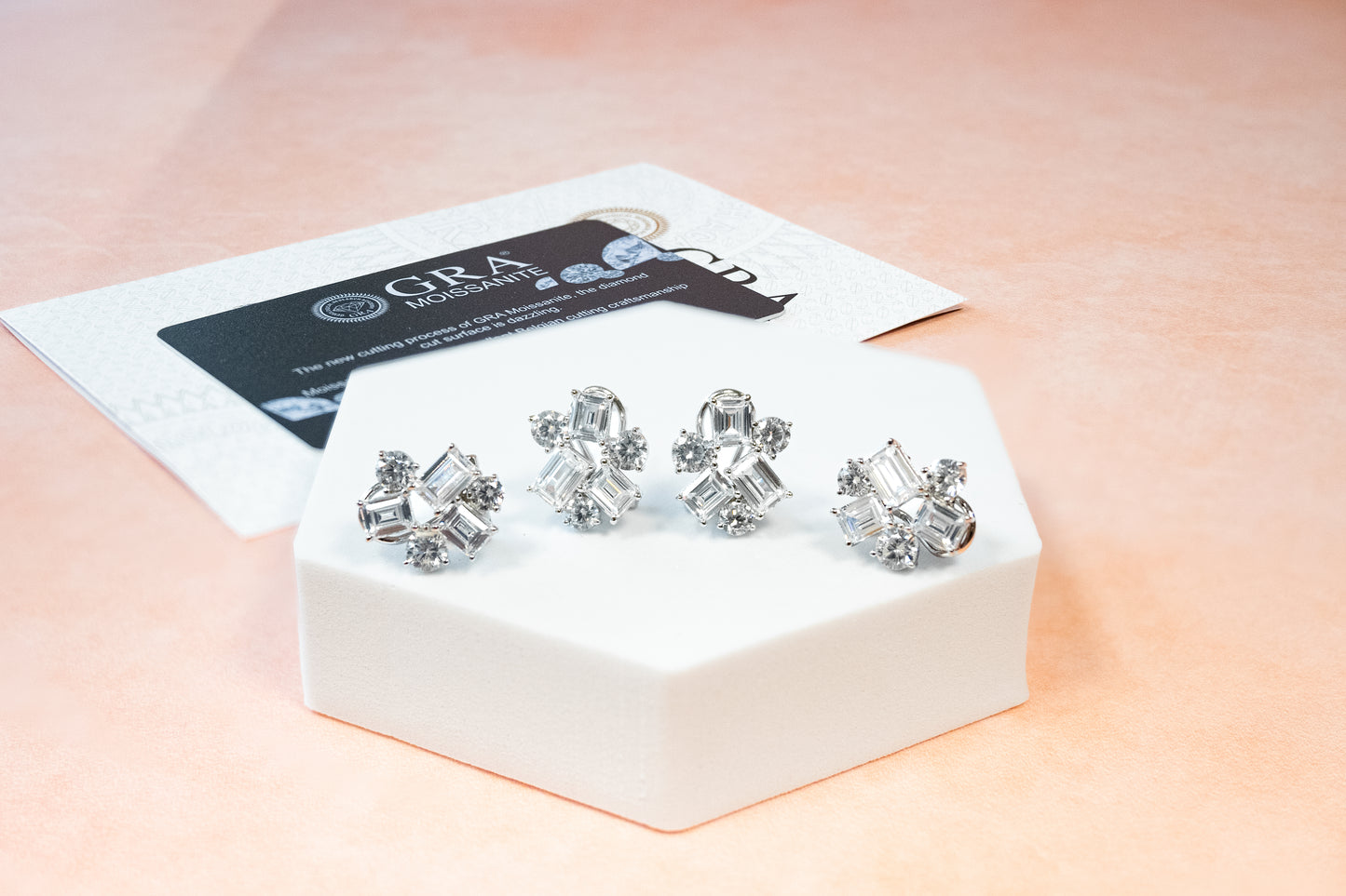 MOISSANITE MULTISHAPE EARRINGS