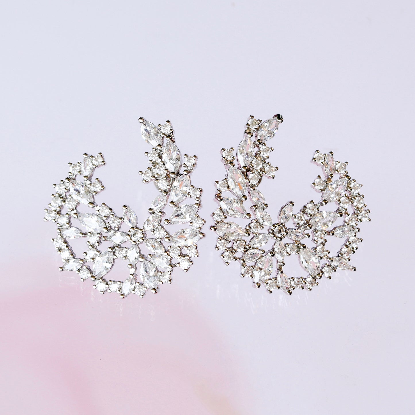 FORMAL U FLORAL EARRINGS