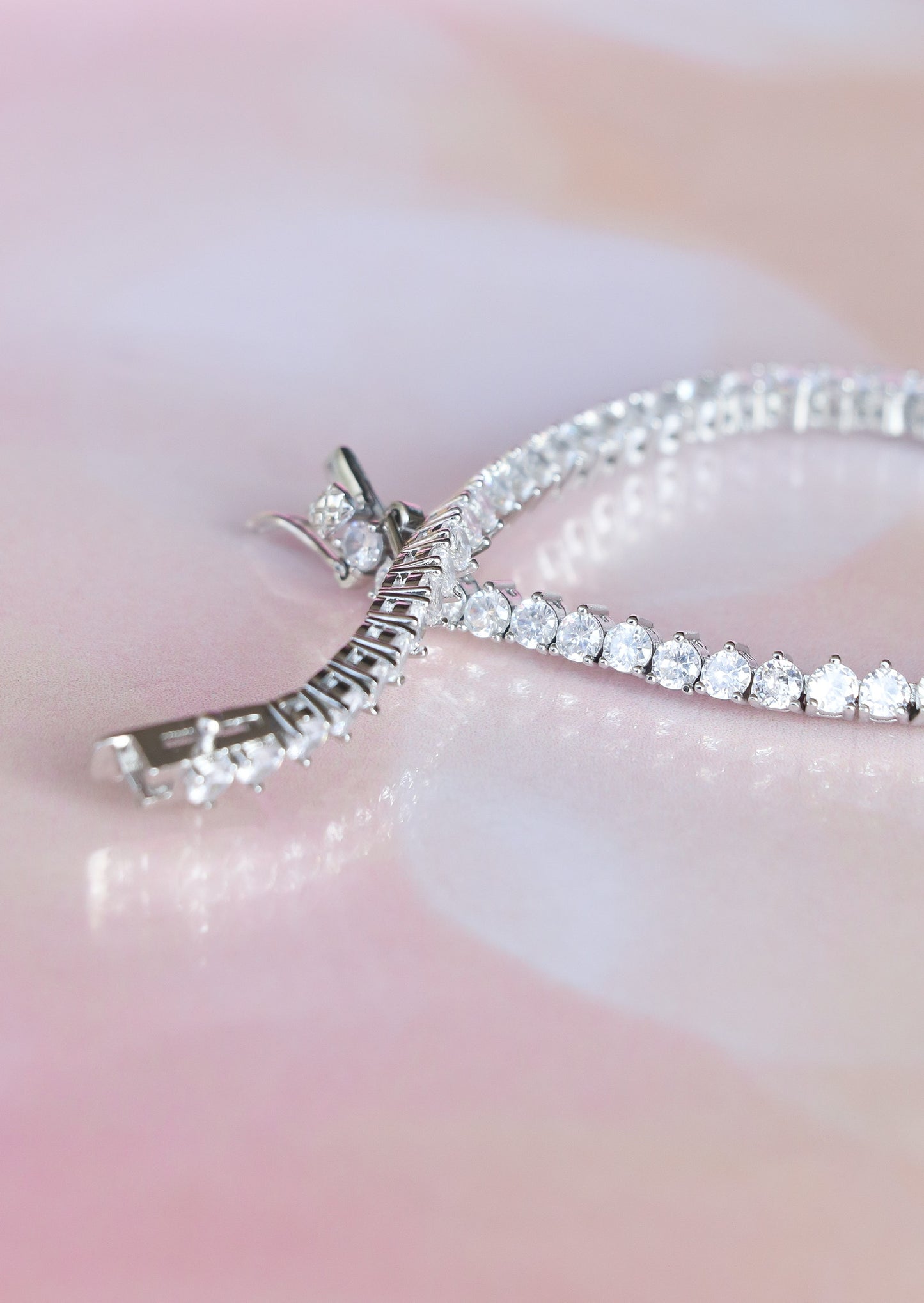 CLASSIC 3MM TENNIS BRACELET (ROSE BASE)