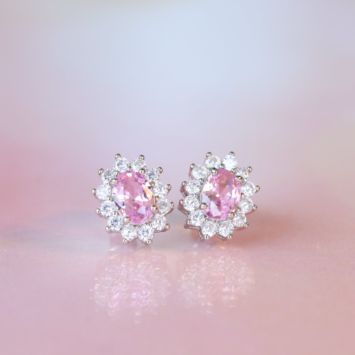 PINK LADY DI EARRINGS