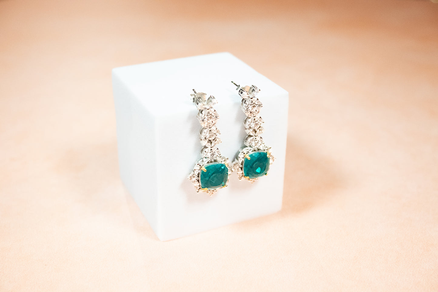 THE “PARAIBA MUSE” LONG EARRINGS