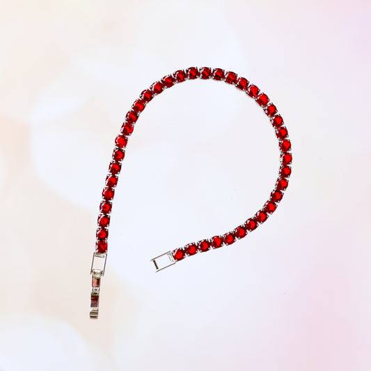 CLASSIC RUBY TENNIS BRACELET