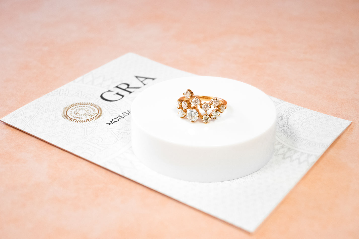 MOISSANITE “ROSE GOLD CONSTELLATION” RING