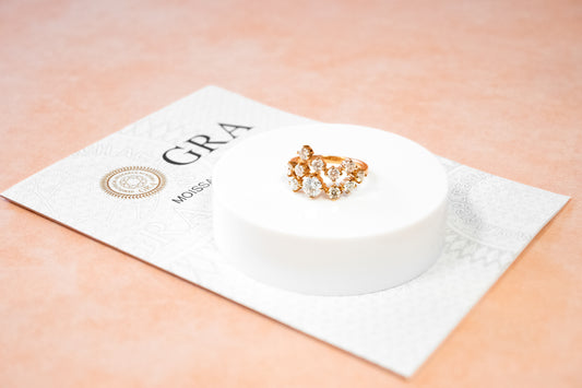 MOISSANITE “ROSE GOLD CONSTELLATION” RING