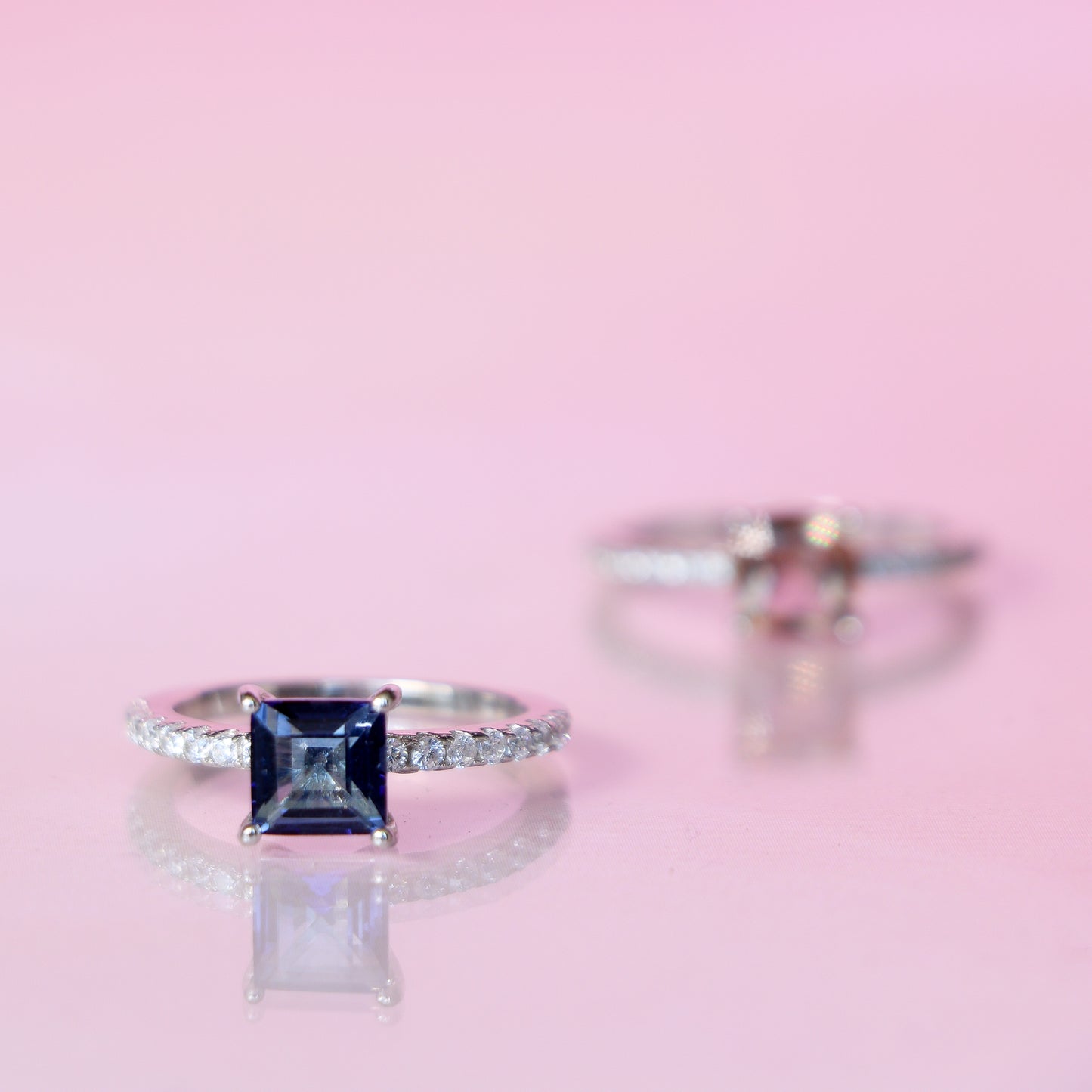 IOLITE SQUARE RING