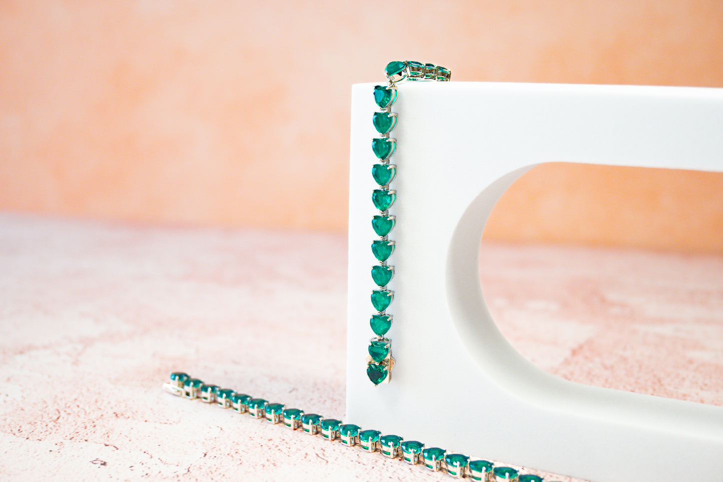 THE EMERALD HEART TENNIS BRACELET