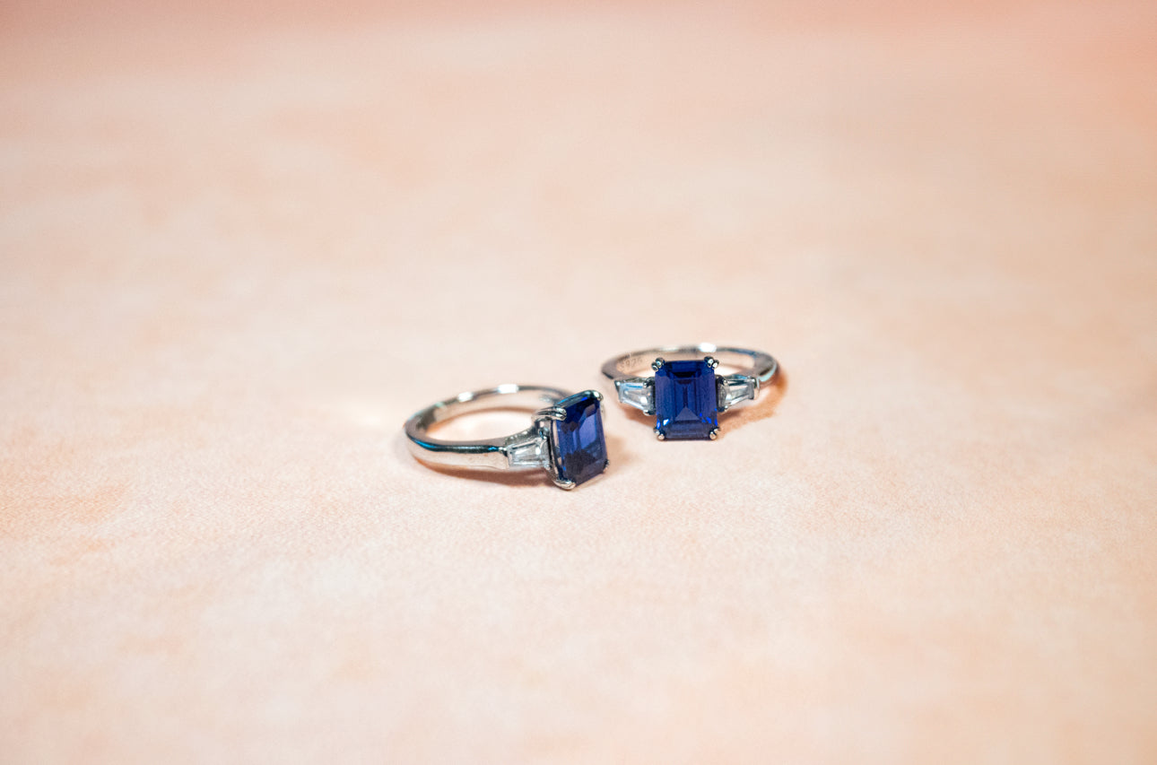 TIMELESS TANZANITE EMERALD CUT RING