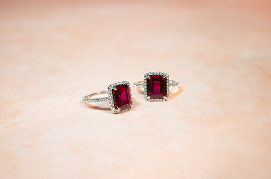 HIGH CARBON DIAMOND “HEART OF FIRE” RING