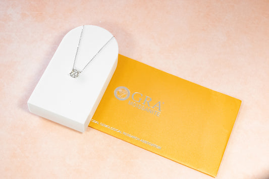 MOISSANITE 1CT SOLITAIRE NECKLACE