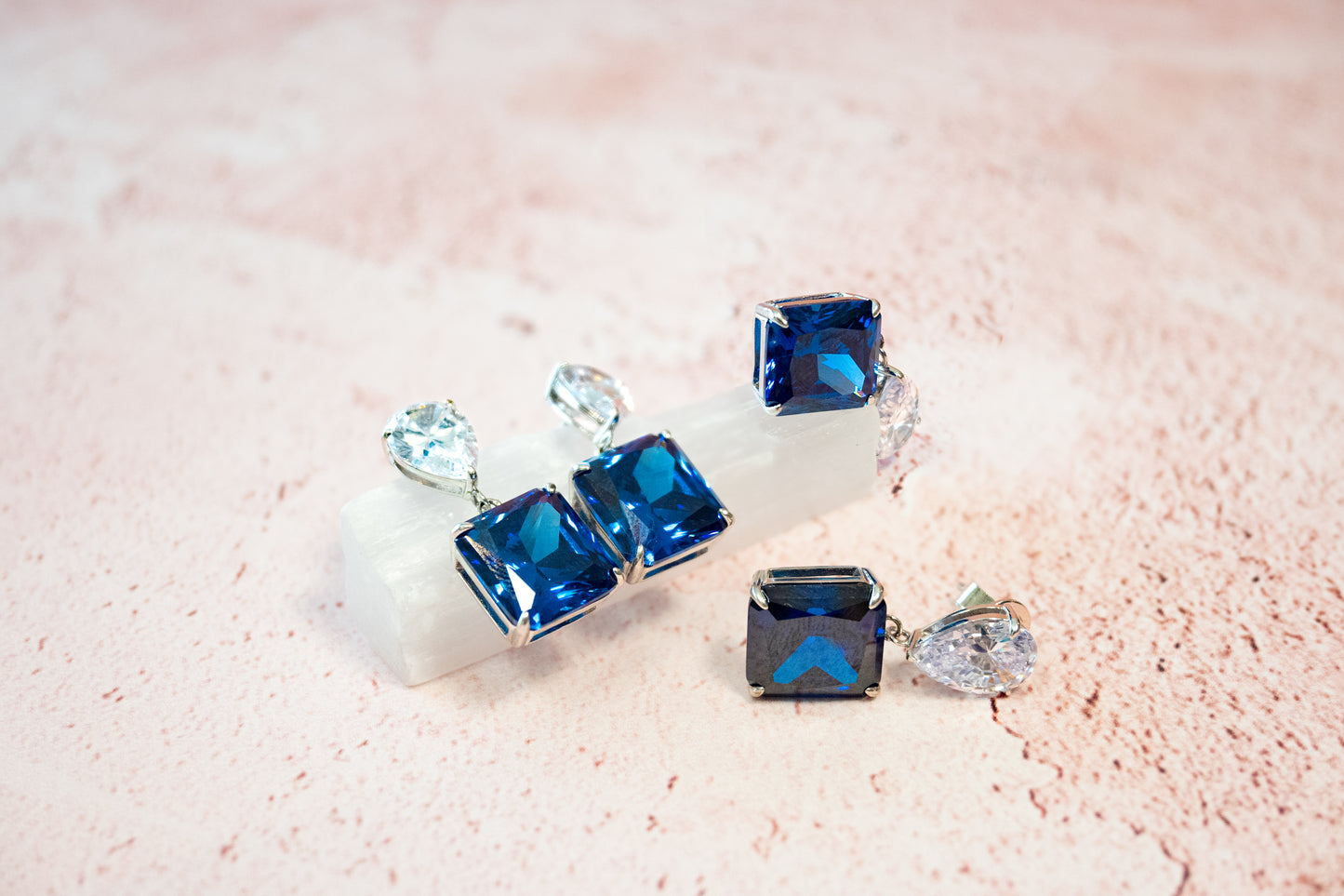 THE “IMPERIAL BLUE” SAPPHIRE LONG EARRINGS