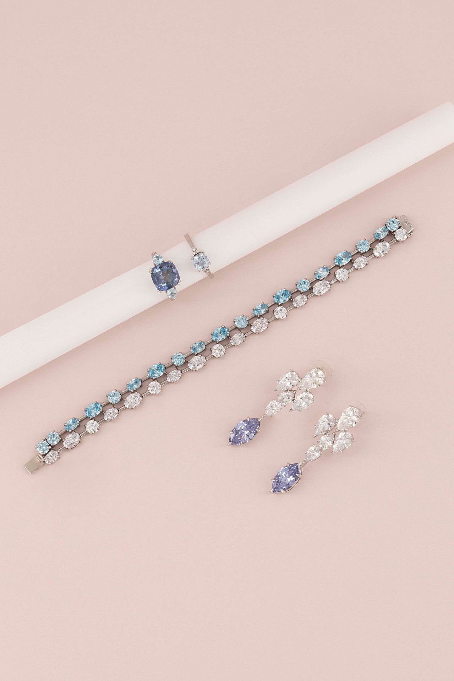 “TANZANITE DREAM” LONG EARRINGS