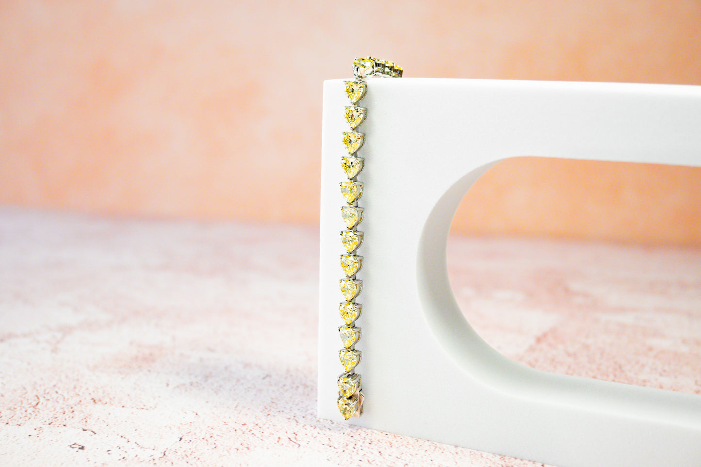 THE “YELLOW HEART” TENNIS BRACELET