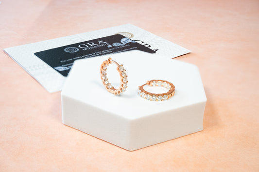 MOISSANITE CLASSIC HOOPS