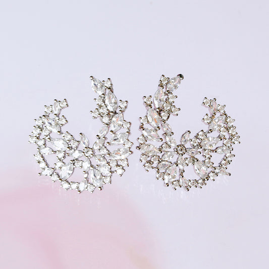 FORMAL U FLORAL EARRINGS