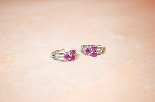 THE “PERFECT RUBY TRIO” RING