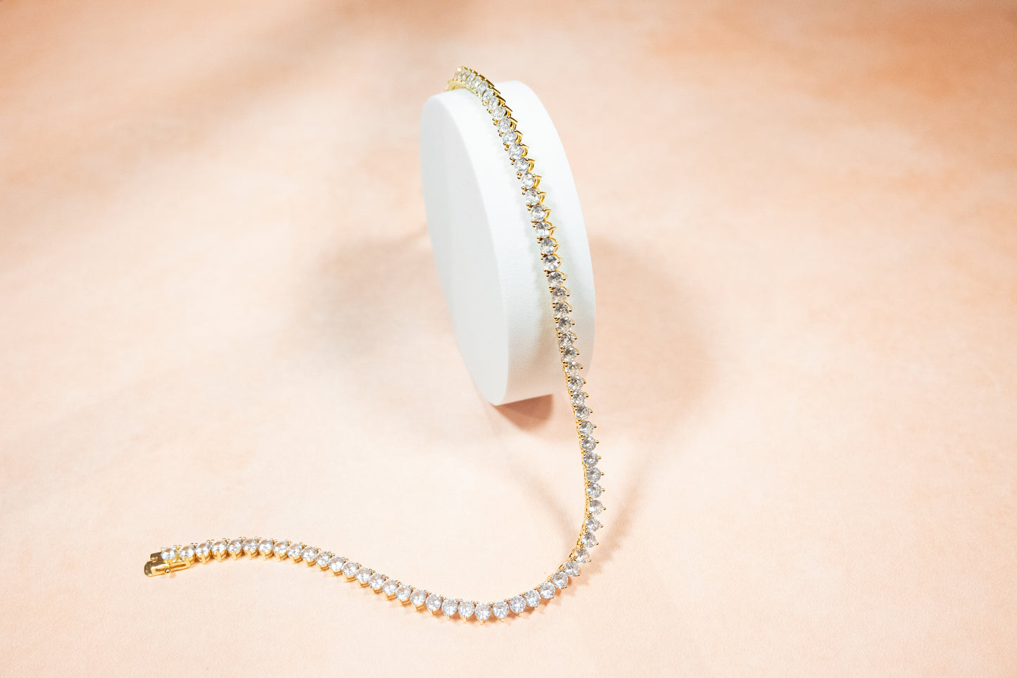 MOISSANITE CLASSIC NECKLACE WITH GRA CERTIFICATE 3MM 3 CLAWS (ALL STONES THE SAME SIZE)