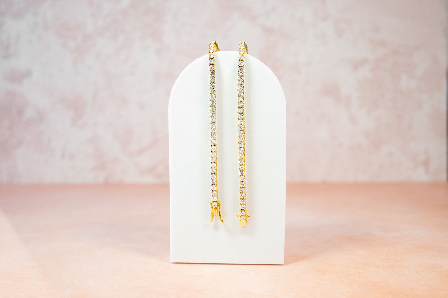 CLASSIC 3MM TENNIS BRACELET (ROSE BASE)