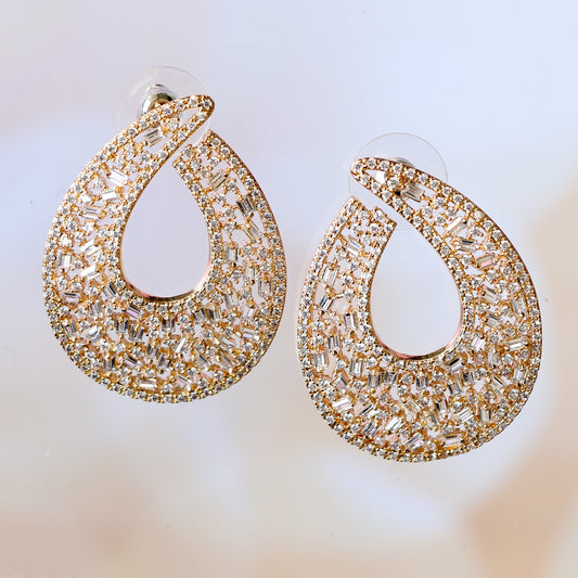 THE “GOLDEN ROSE” FORMAL EARRINGS