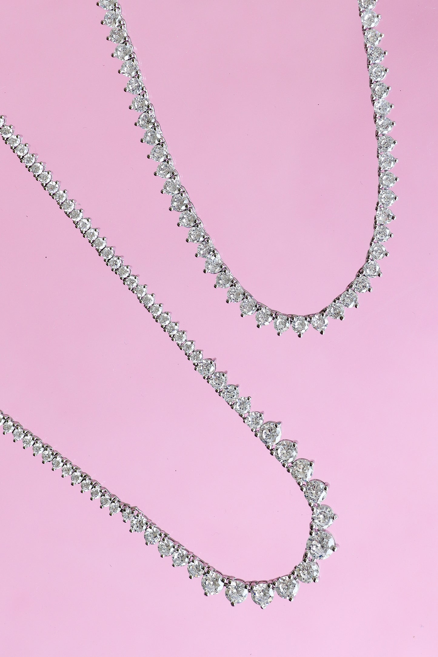 CLASSIC TENNIS RIVIERA WHITE BASE 3MM (ALL STONES THE SAME SIZE)