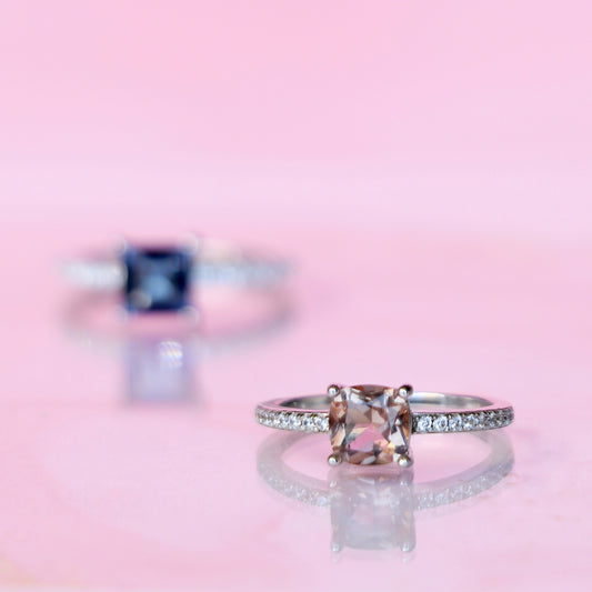 NATURAL ZULTANITE SQUARE RING