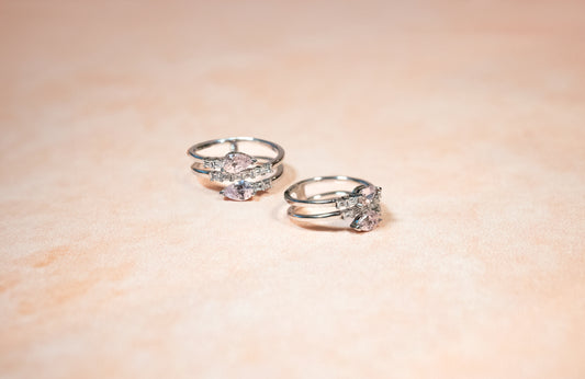 HIGH CARBON DIAMOND “TRIPLE ROSÉ” RING