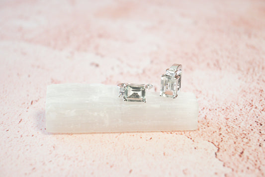 GREEN AMETHYST EARRINGS