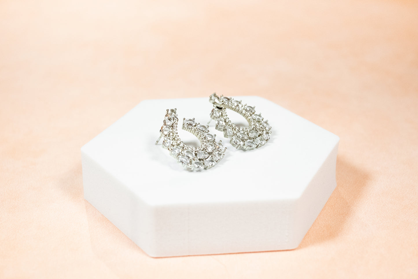 THE “CRYSTAL CURVE” EARRINGS