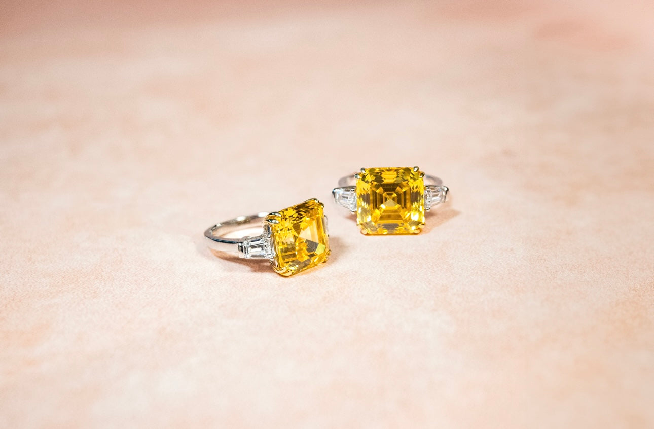 HIGH CARBON DIAMOND “SUNLIT MAJESTY” RING